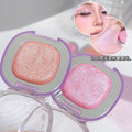 Sweet mint explosive highlight powder clear brightening facial hydrating skin pearlescent stereo eyeshadow silkworm repair palette