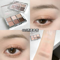Gege bear pink cherry fantasy six-color eye shadow palette pearlescent matte daily earth color eye shadow blush all-in-one palette