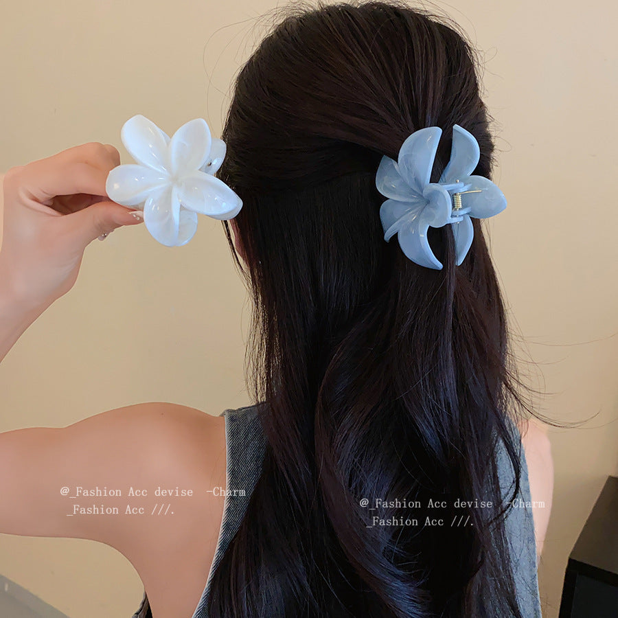 Ink texture classyelegant hair clip, back of head hair clip, women's large hair volume, shark clip hair accessories