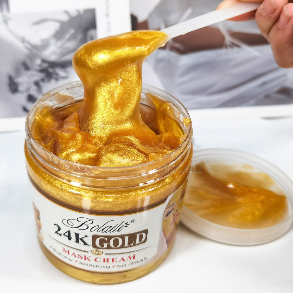 24k gold gel mask cream - hydrating, moisturizing, repairing, overnight mask - export cream 600g