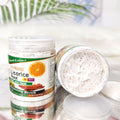 licorice scrub - exfoliating, moisturizing, smoothing, cleansing, and deep cleansing skincare for face and body