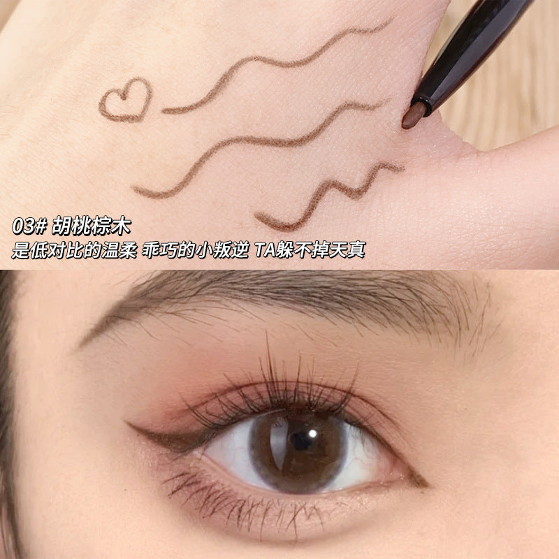 Xixi slim and smooth waterproof eyeliner gel pen ultra-fine long-lasting waterproof non-smudged pseudo-no-makeup colorful eyeliner pen