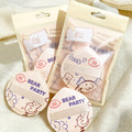 Xixi bear cub milk coffee marshmallow air cushion powder puff wet and dry use soft no powder makeup sponge powder bottom puff