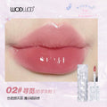Wodwod mirror light water-permeable color-locking lip glaze clear water-gloss mirror quick-drying film-forming not easy to stick to the cup gray pink lipstick