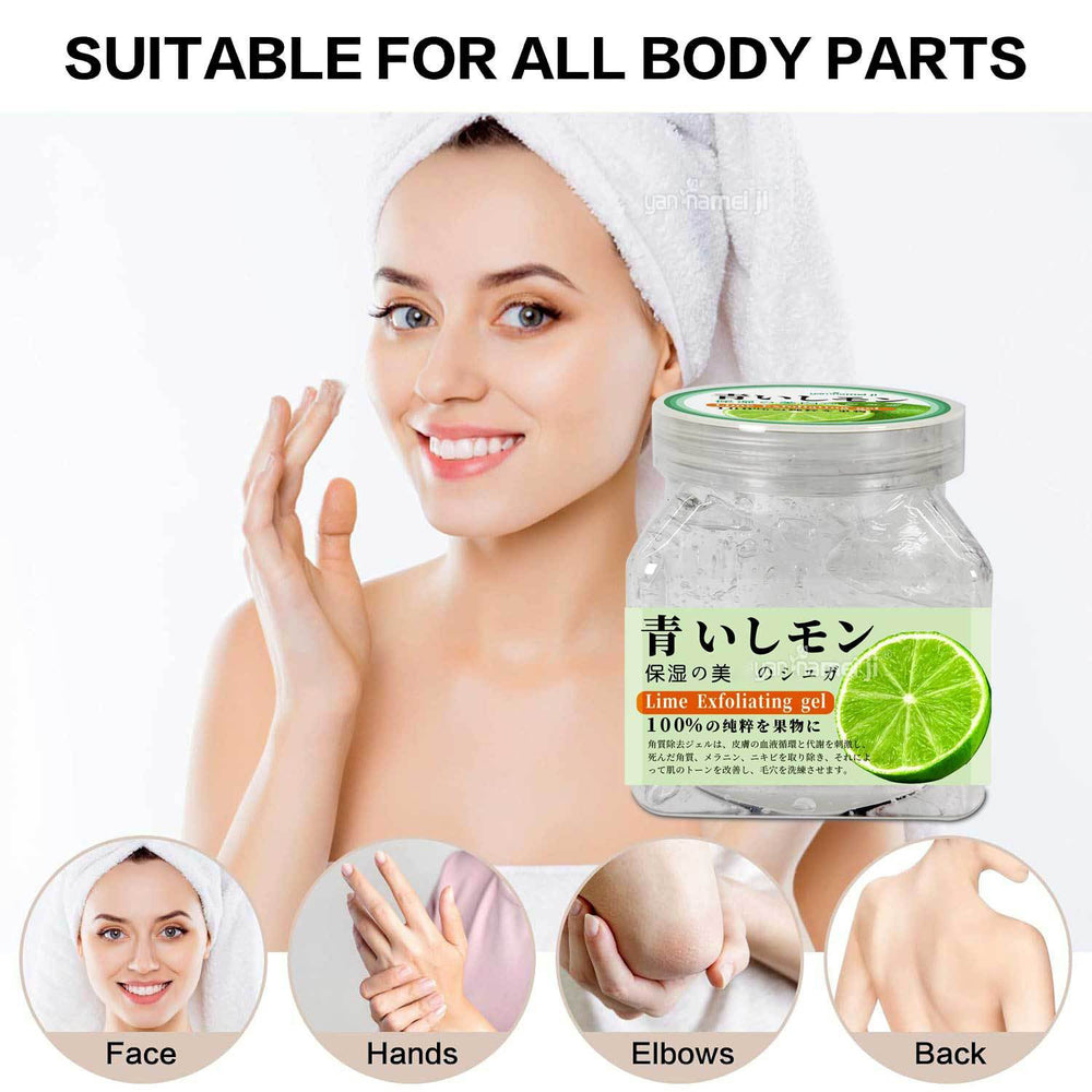lime exfoliating gel deep cleansing blackhead facial exfoliating gel shrinking pores export