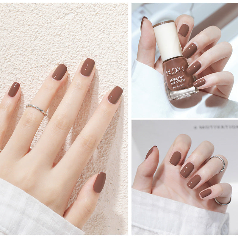 2025 summer white fine glitter no-bake nail polish non-peelable transparent glossy base oil nude colorful manicure nail polish