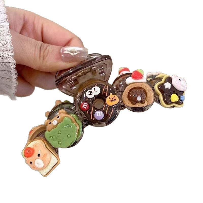 Cute cartoon claw clip for women, 2025 summer new arrival, high-end style, back of head elegant hair styling clip, animal hair clip for women