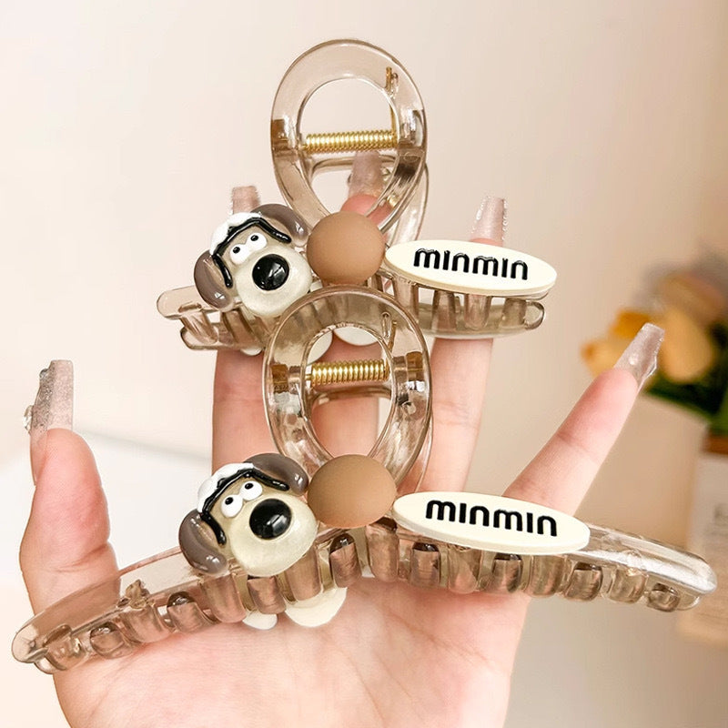 Dongdaemun cuteclassy puppy gripper female cartoon back of head hair clip easiest for match shark clip new arrival headwear