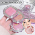 Sweet mint explosive highlight powder clear brightening facial hydrating skin pearlescent stereo eyeshadow silkworm repair palette
