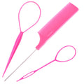 Pointed tail comb, hair pulling needle, pattern hair curler suit, hair braiding tool, steel needle comb, ball head hairdressing styling supplies