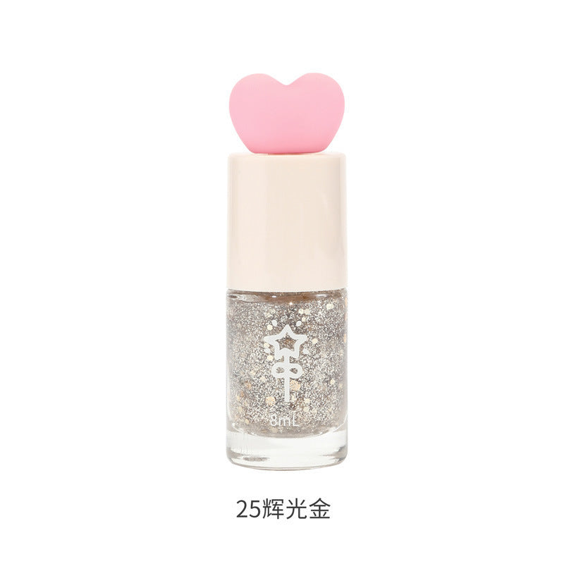 White nail polish water-based tearable whole sheet peel-off cute student new color no baking quick-drying quick-drying hot style fall and winter