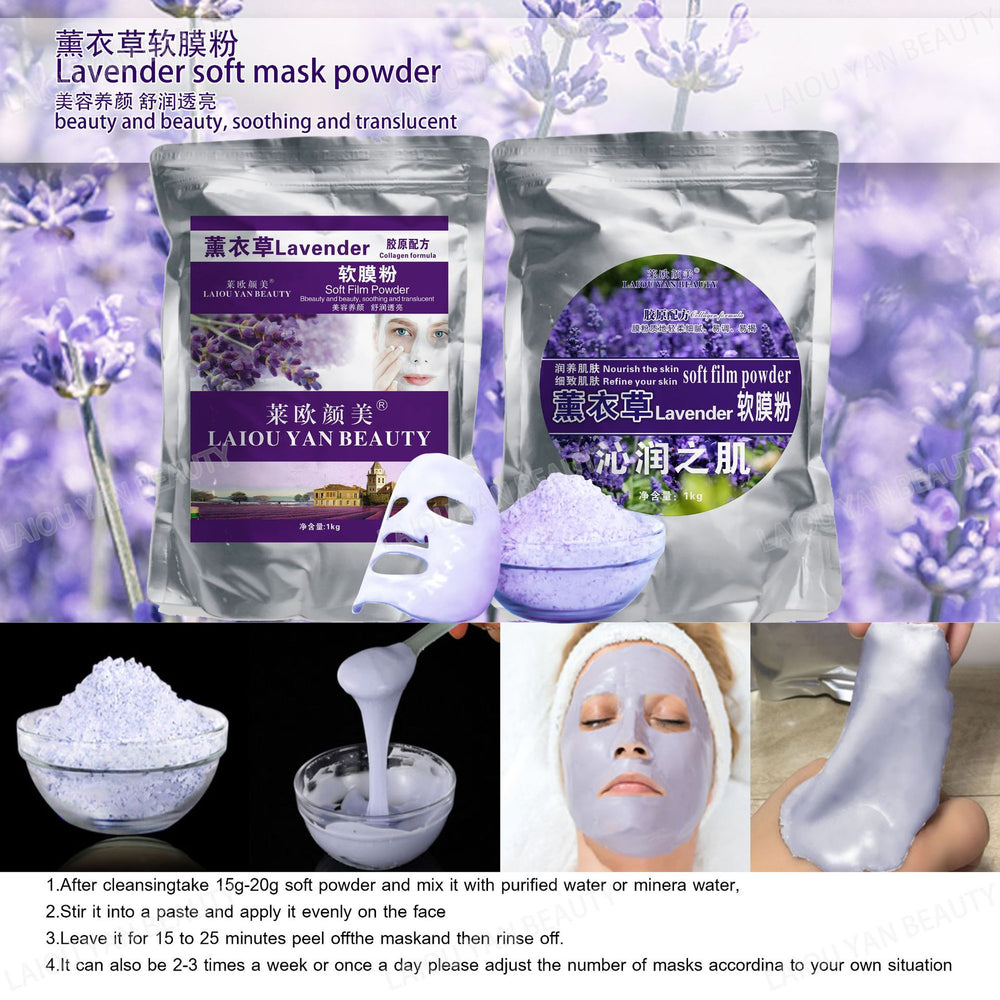 Leo yanmei milk brightening & hydrating soft mask powder - nourishing & moisturizing professional skincare collagen mask powder 800g