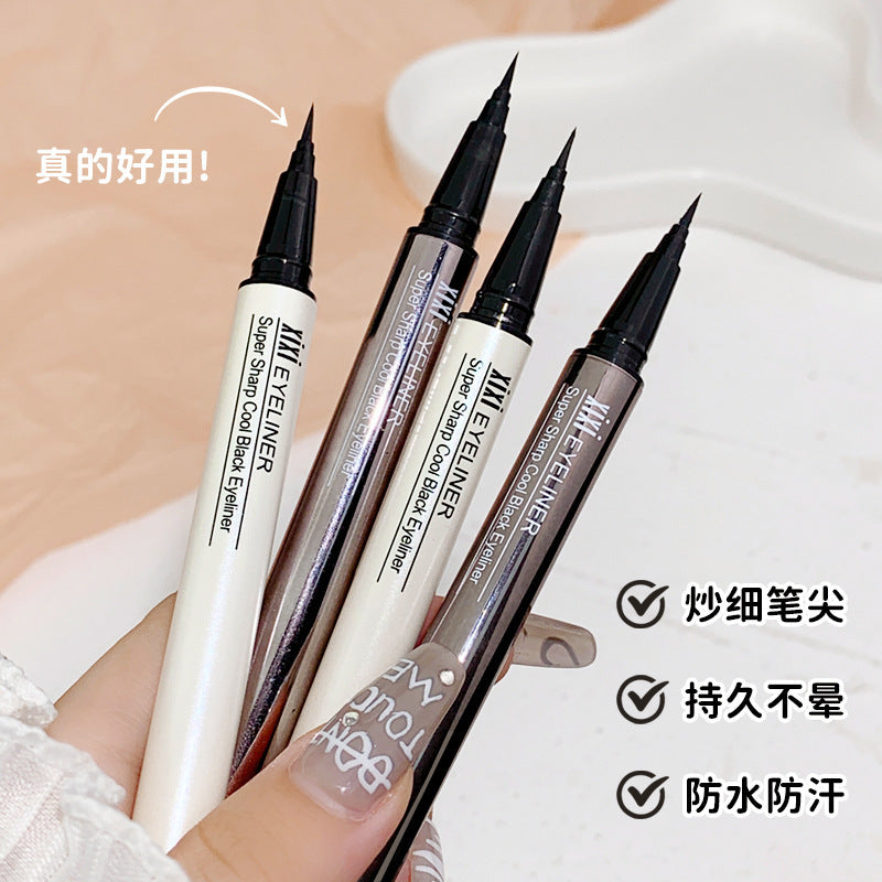 Makeup xixi smooth and slim eyeliner pen ultra-fine waterproof smudge-proof eyeliner for face and under-eye shadow definition