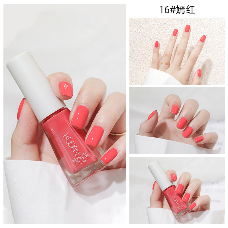 New nail polish: peel-off, no-bake, water-based, odorless, glossy, clear nail polish - spring/summer collection