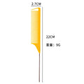 Hair comb sectioning highlight pointed tail steel needle comb tony cover hairdresser hair comb colorful wig comb wholesale