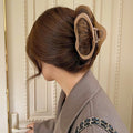 Casual frosted cloud gripper large women's new arrival hair clip on the back of the head shark clip elegant hairpin classy headwear