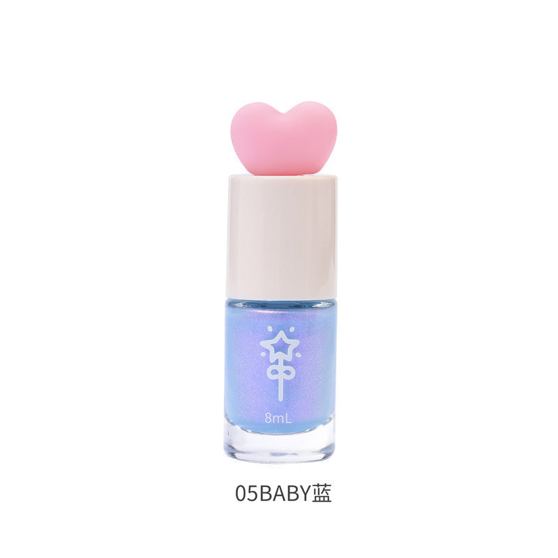 White nail polish water-based tearable whole sheet peel-off cute student new color no baking quick-drying quick-drying hot style fall and winter