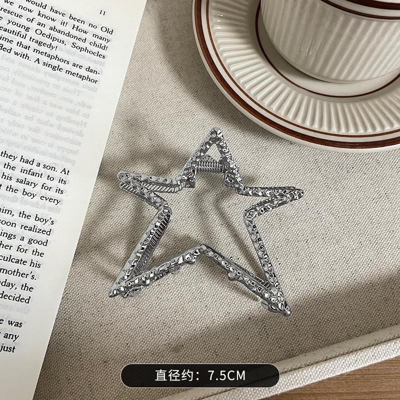 K-style five-pointed star hairpin ~ niche socialite star gripper hot girl hair accessories ins style student shark clip