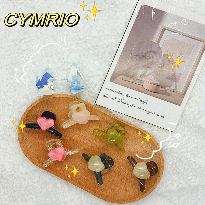 Sweet heart hair clip - cute side/front hair clip for women - summer hair accessory for bangs