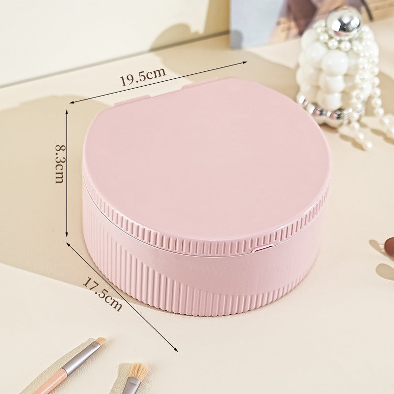 exclusive creative makeup mirror with light, jewelry storage box, multi-color high-definition touch control, household gift dressing mirror