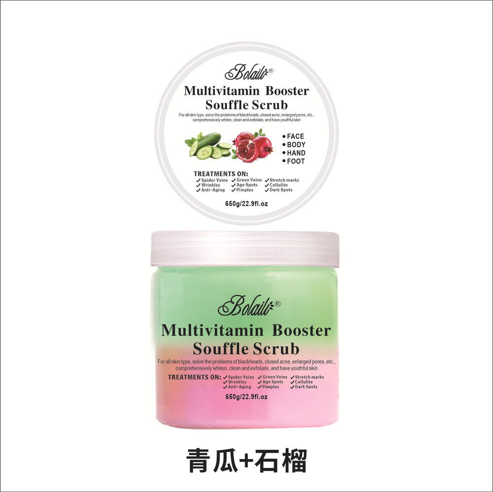 two-color flower fruit tea ice cream scrub sea salt scrub body scrub salt bath salt wet salt 650g wholesale