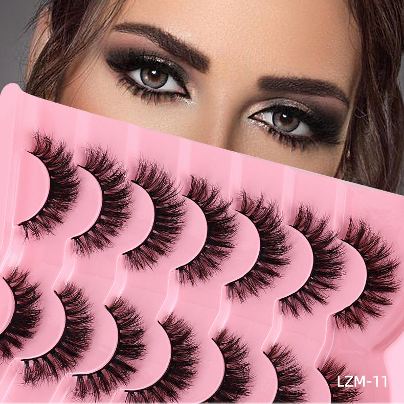 False eyelashes faux mink lashes fluffy long 8d fake lashes