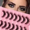 False eyelashes faux mink lashes fluffy long 8d fake lashes