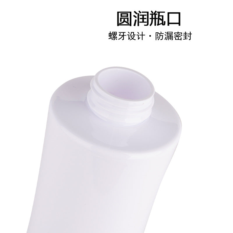 High-end 500ml flat shoulder plastic lotion bottle personalized hand sanitizer shower gel refill empty bottle shampoo bottle batch