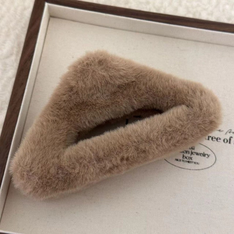 Stuffed gripper female fall and winter large hair clip classy sense ins shark clip hair volume multi-plate hair clip headwear hair accessories