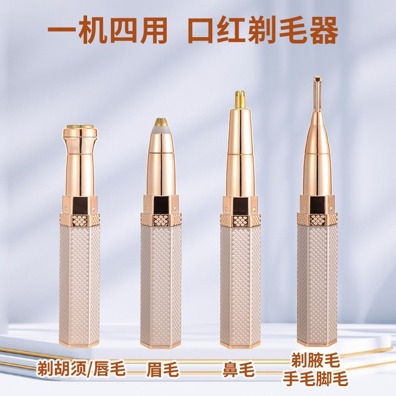 Lipstick shaver hair remover electric epilator for women, home use, facial, lip, nose, armpit, private area, mini eyebrow trimmer