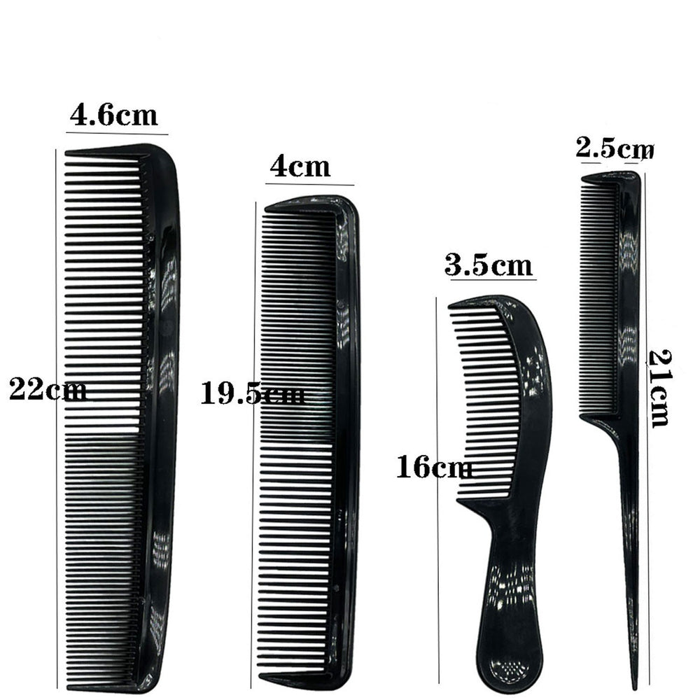 comb four-piece set, pointed tail hair comb, plastic comb, hairdressing supplies, hair salon special styling comb combs