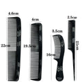 comb four-piece set, pointed tail hair comb, plastic comb, hairdressing supplies, hair salon special styling comb combs