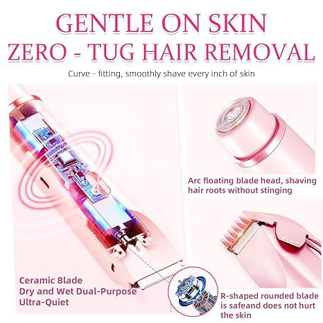 Double-headed electric epilator for women, intimate area shaver, unisex full body hair removal device - cross-border bestseller, wholesale hair removal device