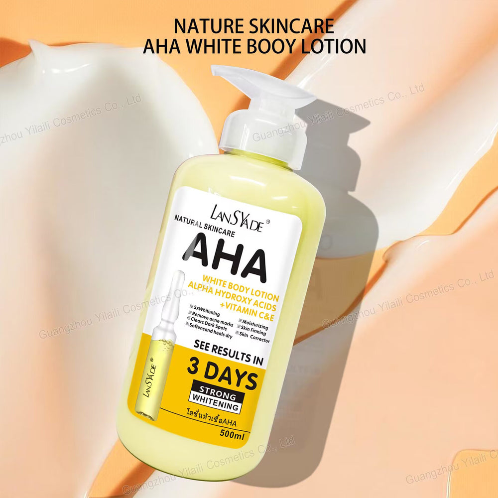 aha fruit acid vc body lotion ve skin beautifying and brightening lotion 500ml moisturizing lotion export wholesale