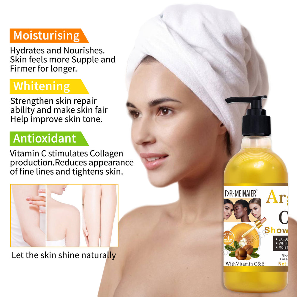 500ml shower gel, silky and smooth skin, rich foam, refreshing, moisturizing, gentle cleansing, export