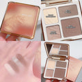 Sweet mint four-color contouring palette - all-in-one for sculpting, highlighting, shading, and nose contouring