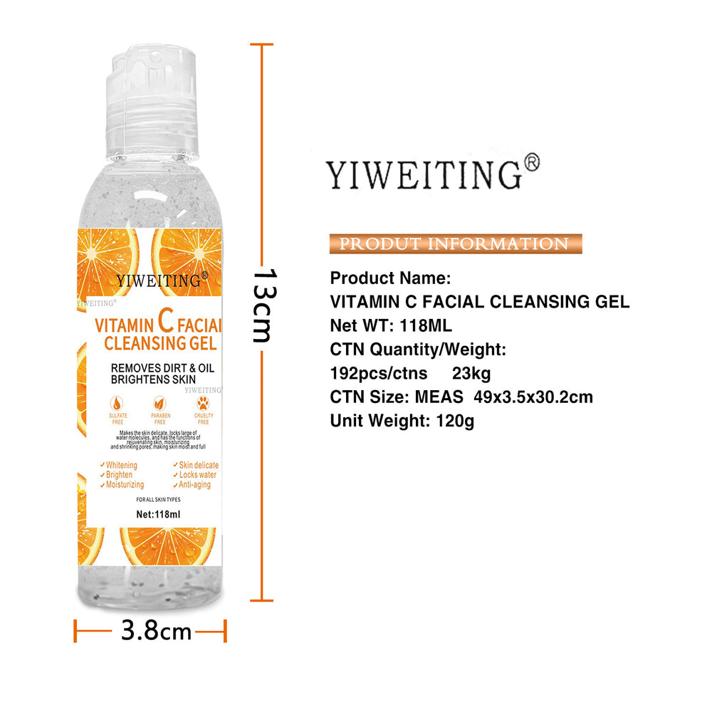 exfoliating gel vitamin c exfoliating gel facial body cleansing rejuvenating moisturizing fresh orange