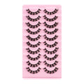 European and american segmented false eyelashes russian volume 3dstereo large curvature european and american thick false eyelashes glue style