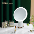 Desktop led vanity mirror - business gift, aluminum mirror, plastic makeup mirror, home & living desktop mirror