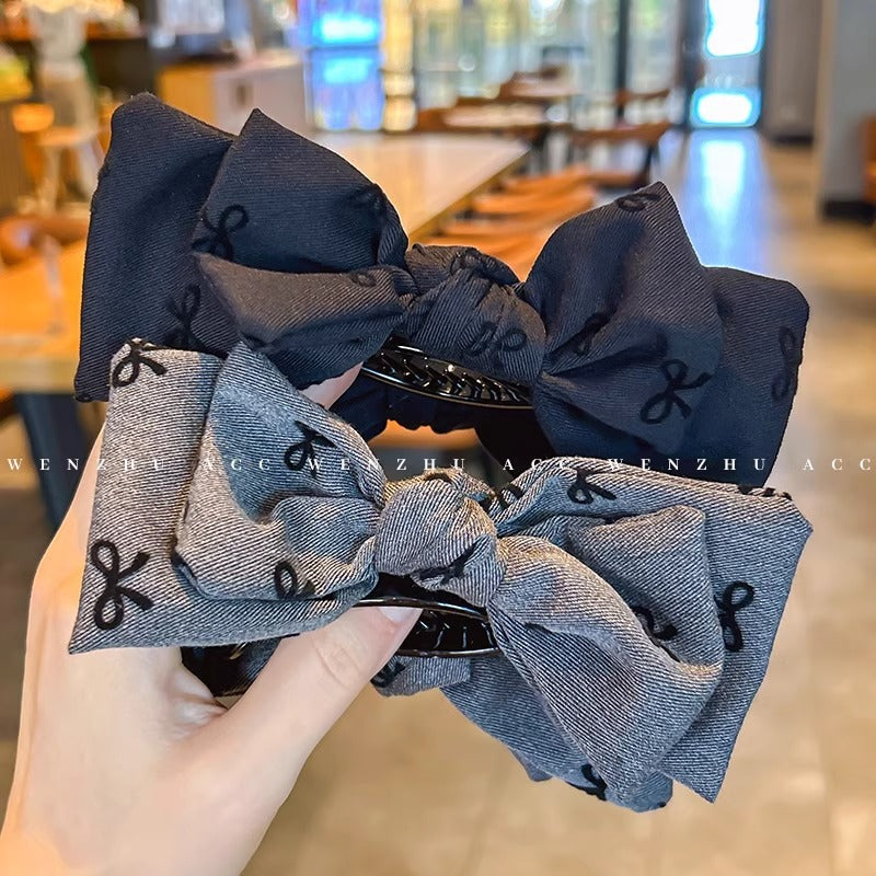 Popular elegantbows gripper for women, large ball head, classy hair clip, back of head, high ponytail, headdress, hair gripper