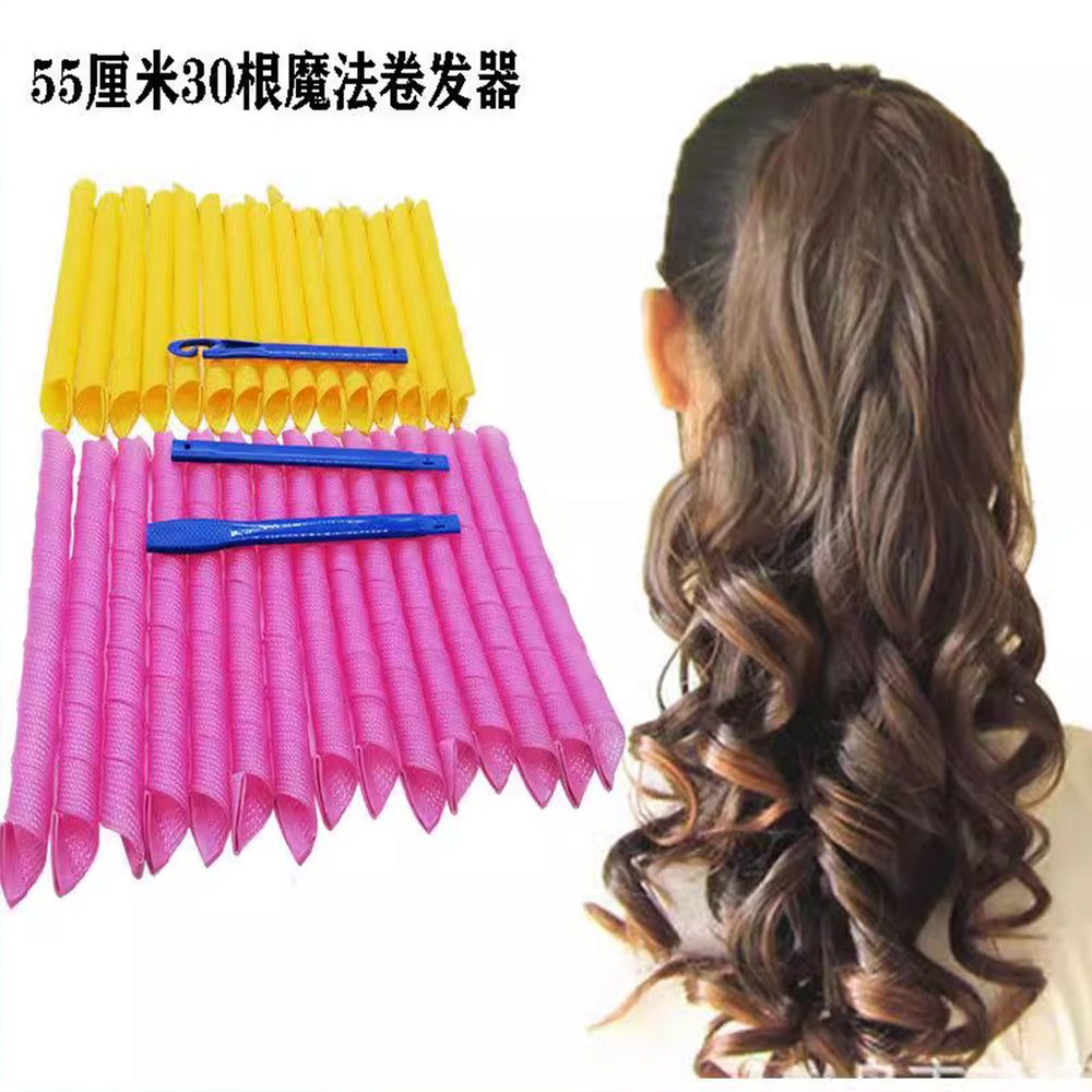 55cm gentle hair curler - diy magic spiral curling iron - wholesale hair styling tool from manufacturer