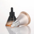 New arrival cosmetic glass bottle 40ml conical dropper bottle essential oil bottle press tip thick bottom essence refill bottle