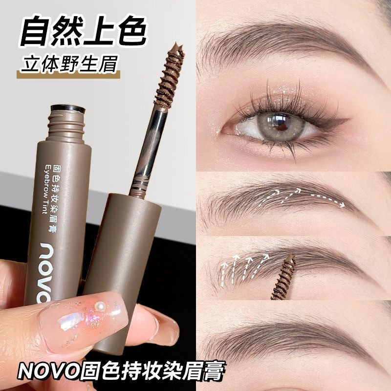 Novo solid color long-lasting eyebrow dye, waterproof, anti-sweat, non-fading, non-smudge, stereonature, clear roots, wild eyebrows