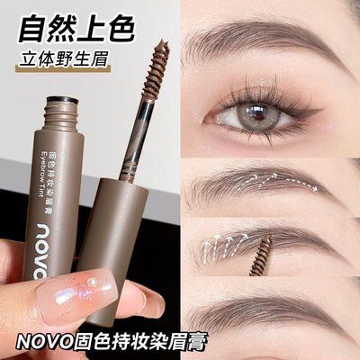 Novo solid color long-lasting eyebrow dye, waterproof, anti-sweat, non-fading, non-smudge, stereonature, clear roots, wild eyebrows