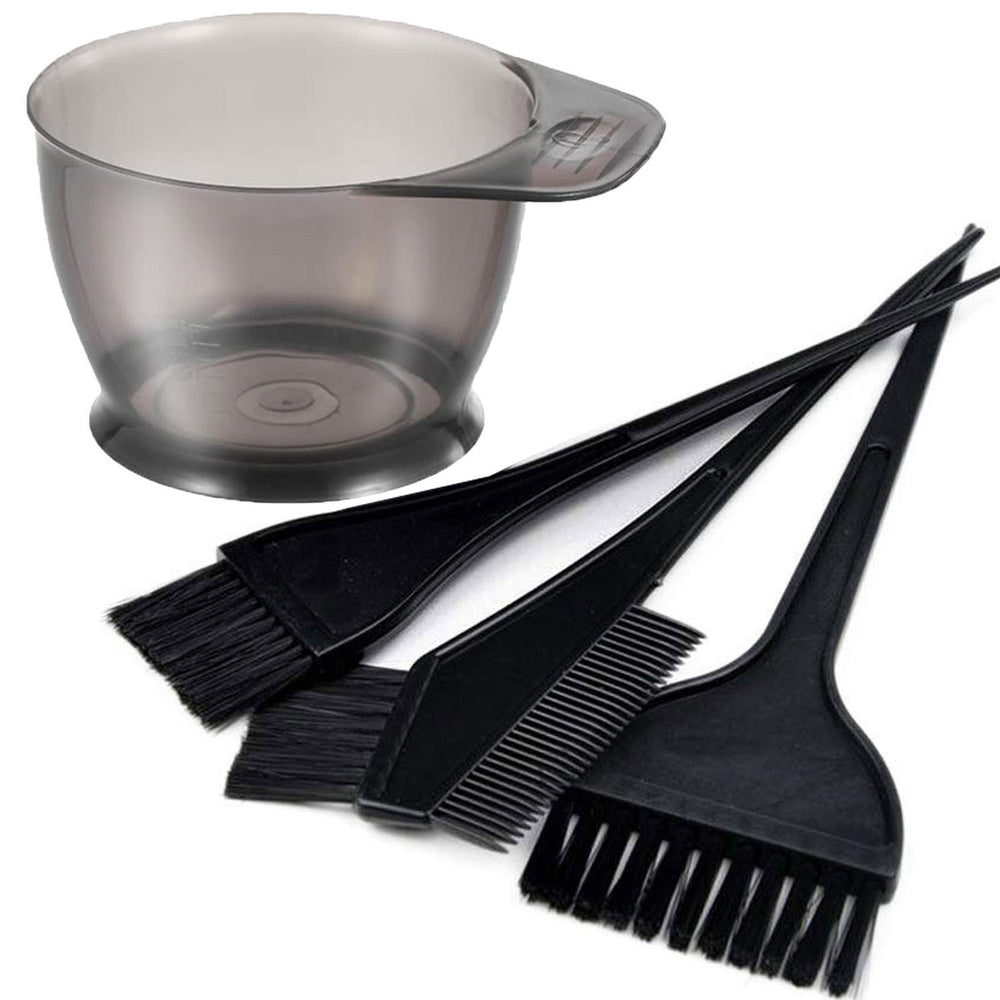 Wholesale hair dyeing kit - 4 piece set: hair dye brush, conditioning comb, dye bowl, and conditioning bowl brush