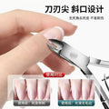 Cuticle nipper set - includes cuticle nippers, cuticle pusher, and nail clippers - portable home manicure & pedicure tool kit - stainless steel cuticle nippers