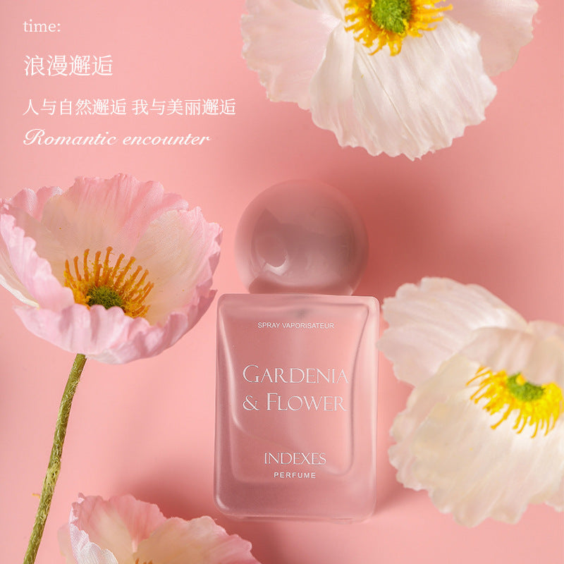 Index perfume women's long-lasting light fragrance douyin popular natural pink romantic encounter fresh tea fragrance perfume wholesale