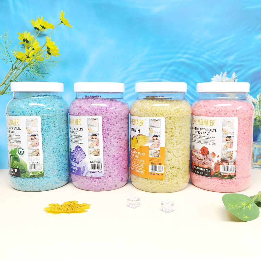 Large bucket of bath salt, natural coarse salt, foot bath, body cleansing, cuticle, chicken skin crystal, sea salt spa cross-border