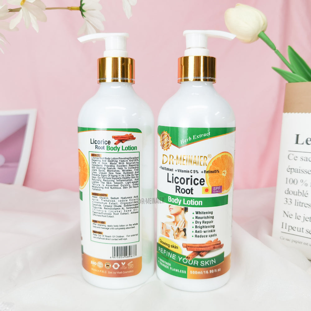 body lotion licorice body massage lotion moisturizing lotion moisturizing skin lotion 500ml factory wholesale