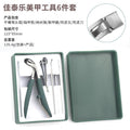 new product elbow flat nose pliers manicure 6-piece set large opening nail clippers nail file dead skin fork picking set